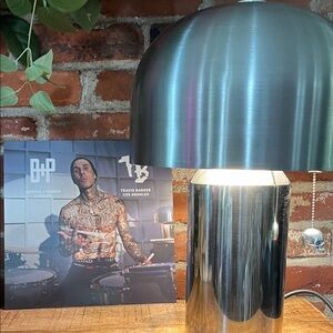 Travis Barker Buster and punch, stainless steel Metallic Table Lamp